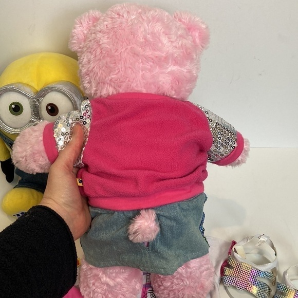 Build-A-Bear Minions Bob & Pink Plush Teddy Bundle Kids Collectible Plush Toys - Picture 11 of 16